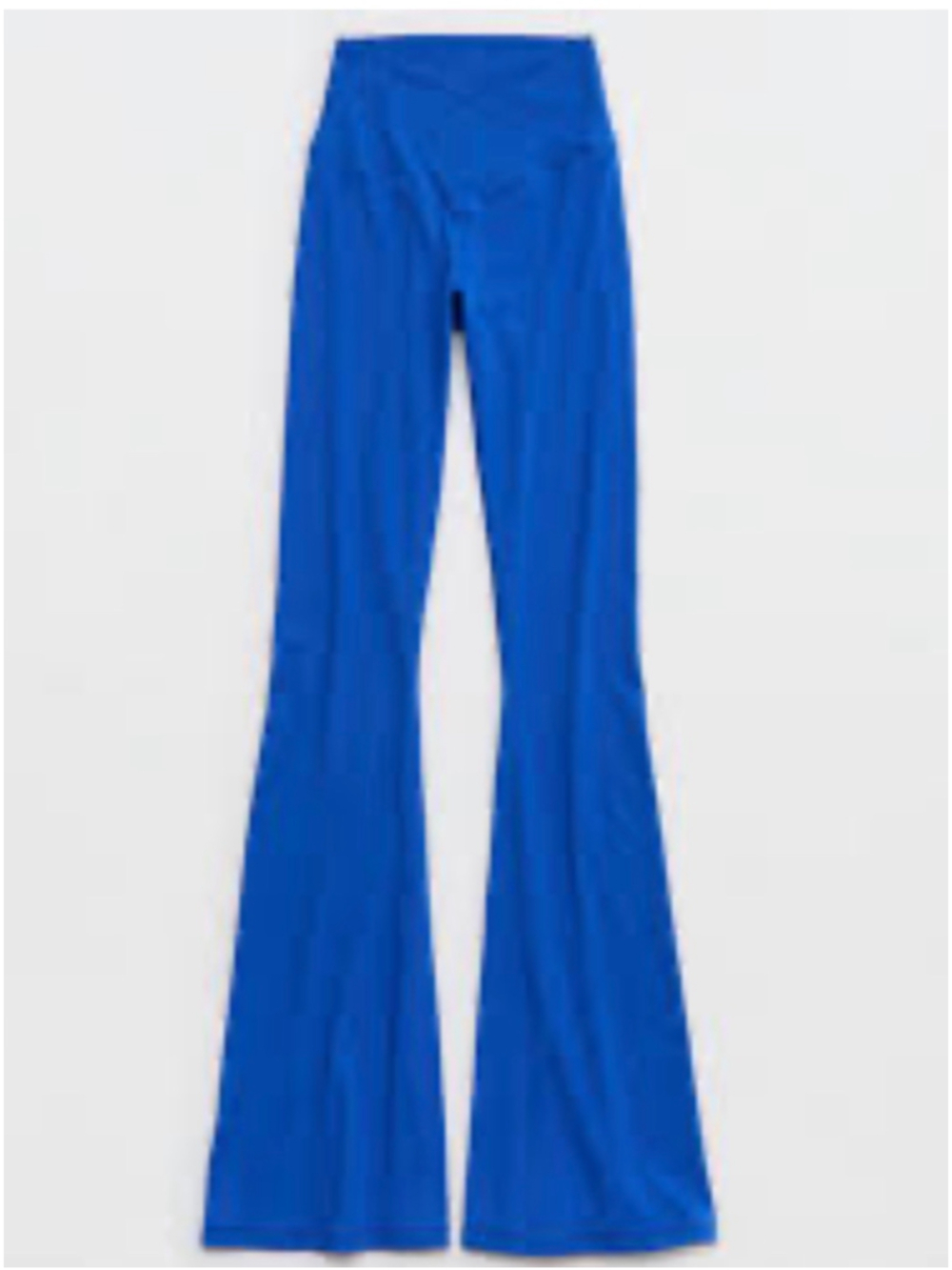 OFFLINE by Aerie Real Me Crossover High Waisted Flare Leggings Blue Small 28"